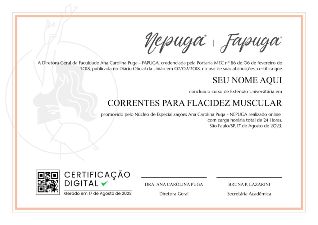 Extensao Universitaria Online Correntes Para Flacidez Muscular